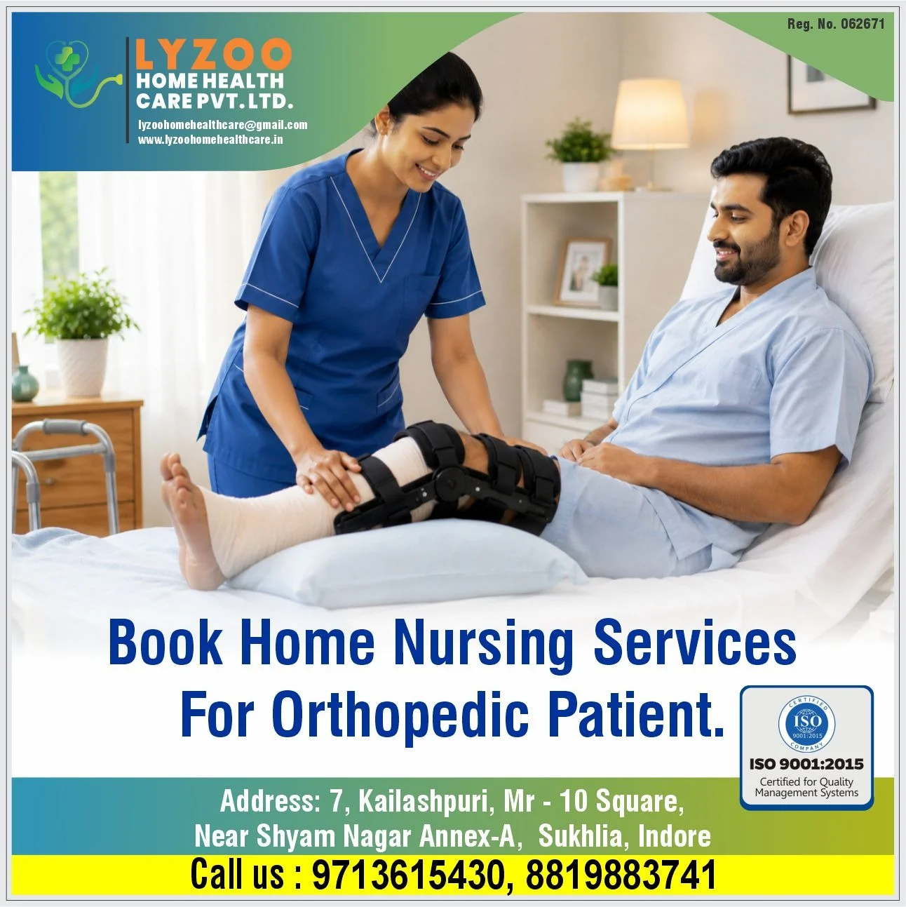 Best Home Nursing Service for Orthopedic Patients in Indore
